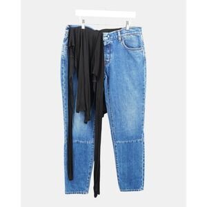 Unravel‎ Project Reversible Hybrid Jeans Women's 27 Shirt Overlay Deconstructed